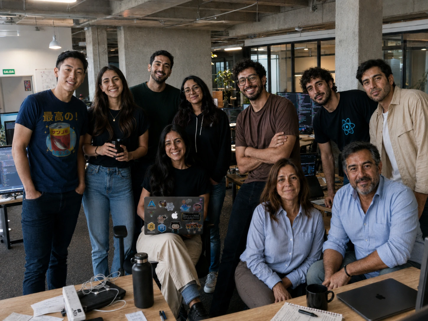 El equipo de Gauge en el laboratorio